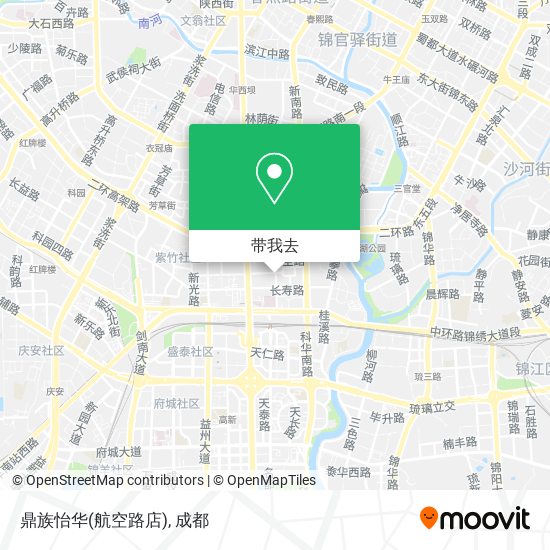 鼎族怡华(航空路店)地图