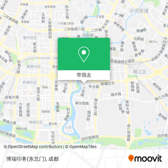 博瑞印务(东北门)地图