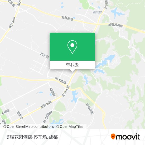 博瑞花园酒店-停车场地图