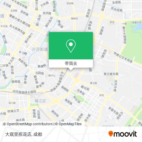 大观里殡花店地图