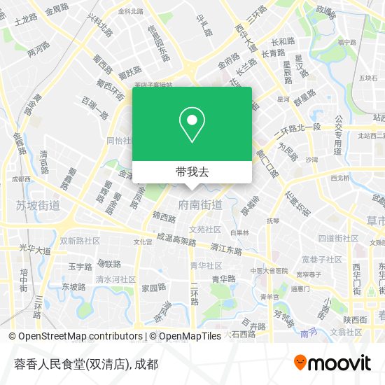 蓉香人民食堂(双清店)地图