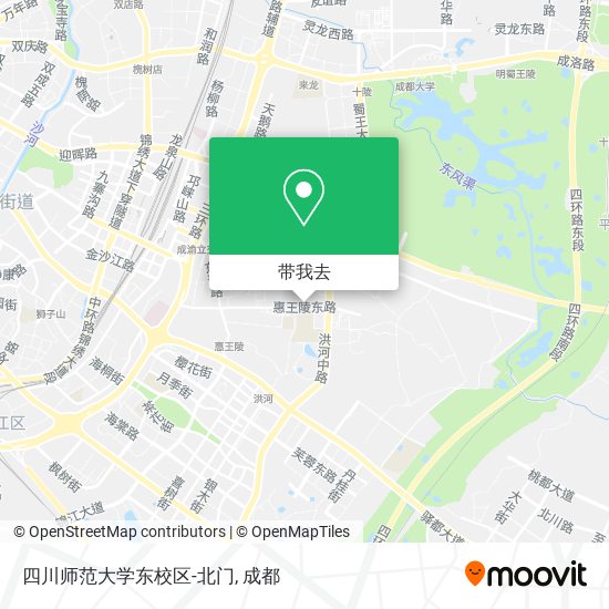 四川师范大学东校区-北门地图