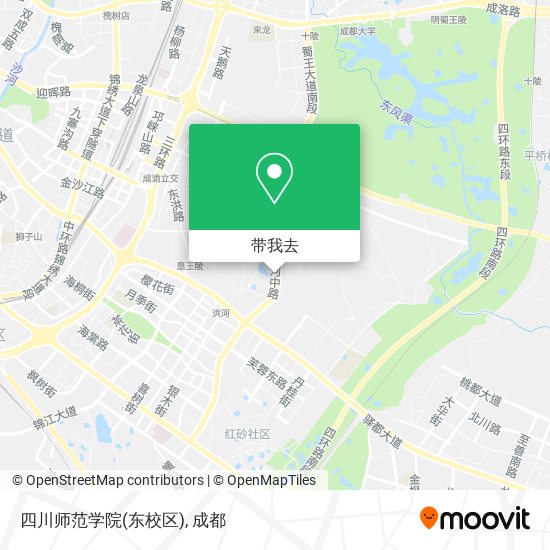 四川师范学院(东校区)地图
