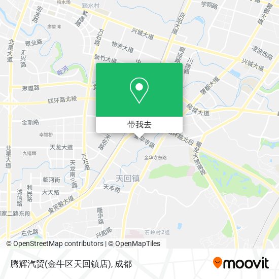腾辉汽贸(金牛区天回镇店)地图