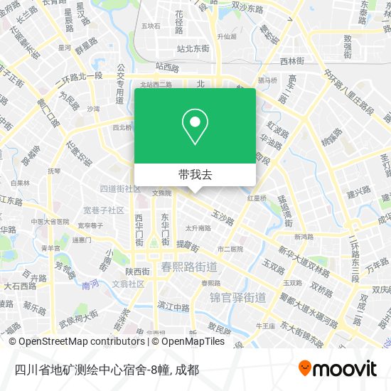 四川省地矿测绘中心宿舍-8幢地图