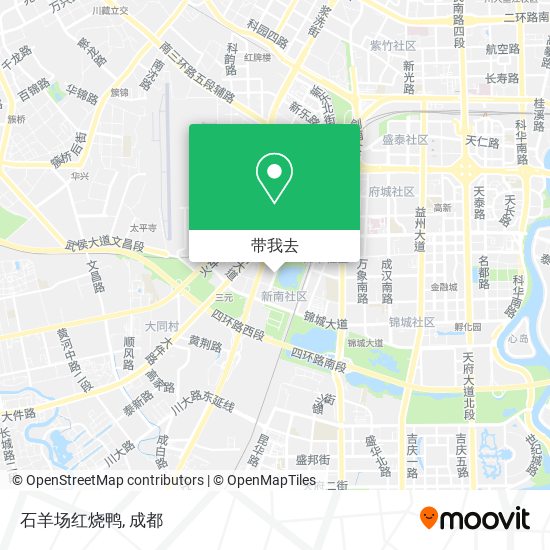 石羊场红烧鸭地图