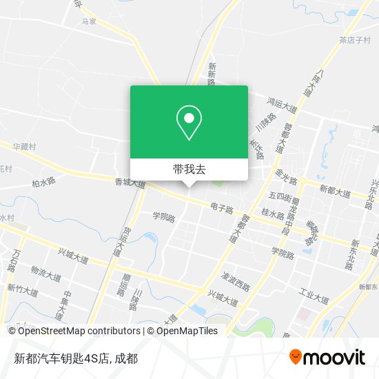 新都汽车钥匙4S店地图