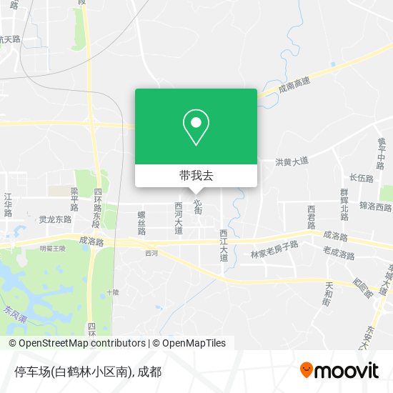 停车场(白鹤林小区南)地图