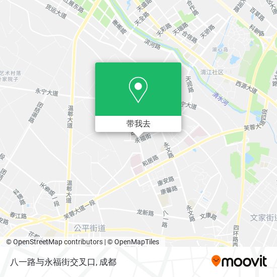 八一路与永福街交叉口地图
