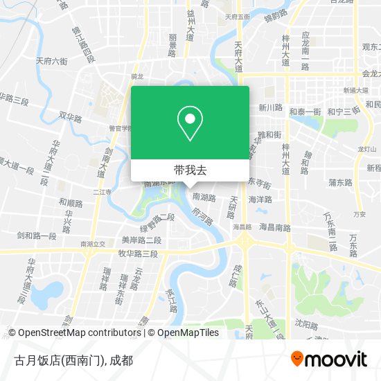 古月饭店(西南门)地图