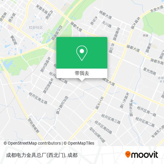 成都电力金具总厂(西北门)地图