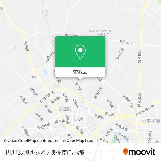 四川电力职业技术学院-东南门地图