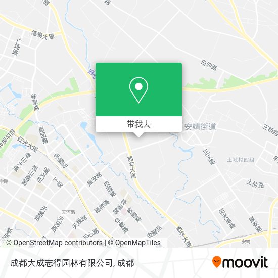 成都大成志得园林有限公司地图