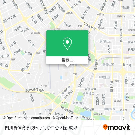 四川省体育学校医疗门诊中心-3幢地图