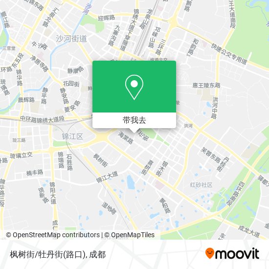 枫树街/牡丹街(路口)地图
