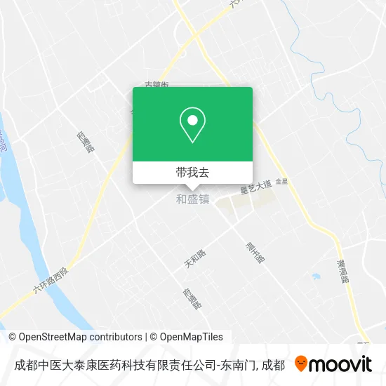 成都中医大泰康医药科技有限责任公司-东南门地图