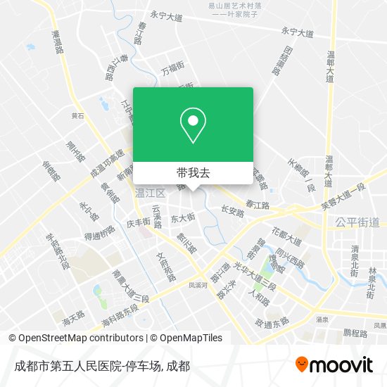 成都市第五人民医院-停车场地图