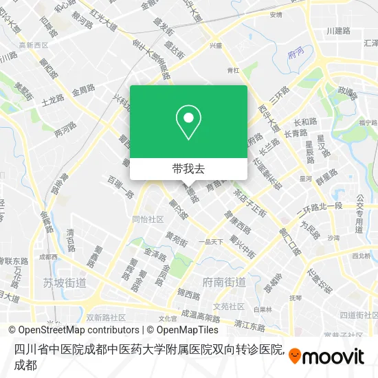 四川省中医院成都中医药大学附属医院双向转诊医院地图