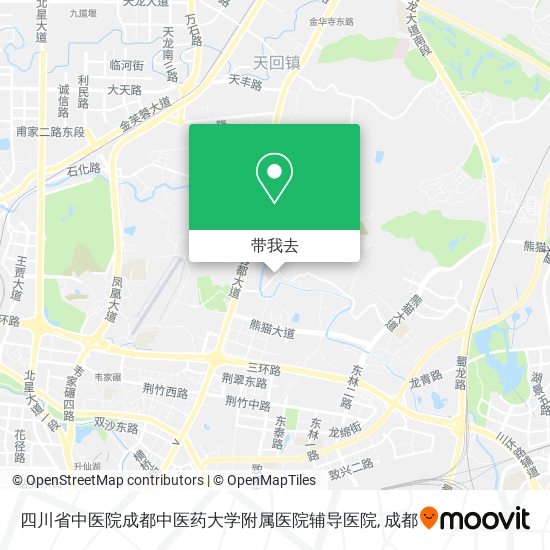 四川省中医院成都中医药大学附属医院辅导医院地图