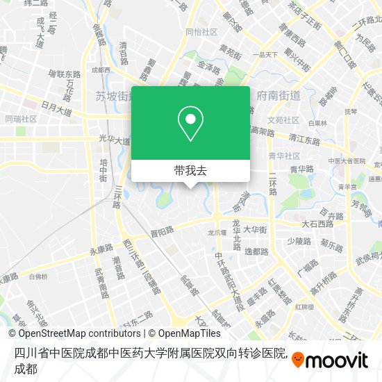 四川省中医院成都中医药大学附属医院双向转诊医院地图