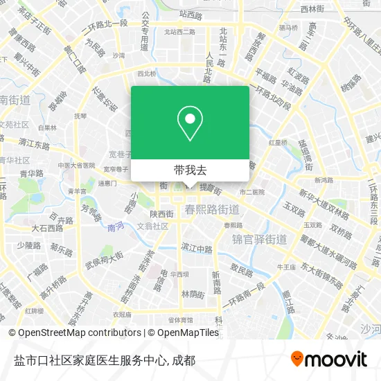 盐市口社区家庭医生服务中心地图