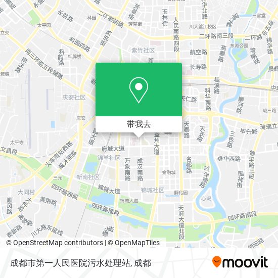 成都市第一人民医院污水处理站地图