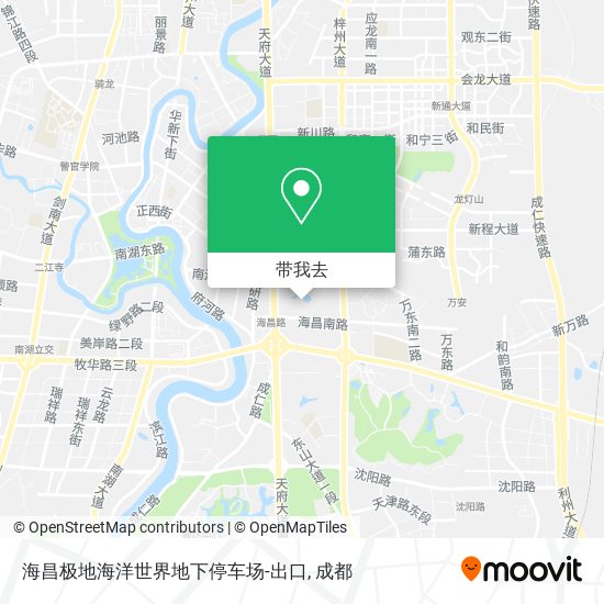 海昌极地海洋世界地下停车场-出口地图