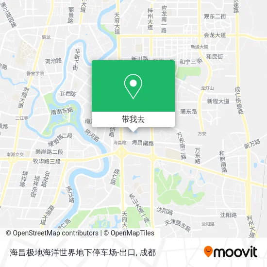 海昌极地海洋世界地下停车场-出口地图