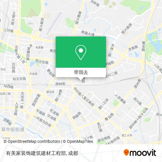 有美家装饰建筑建材工程部地图