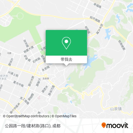 公园路一段/建材路(路口)地图