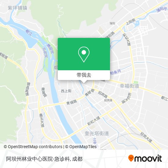 阿坝州林业中心医院-急诊科地图