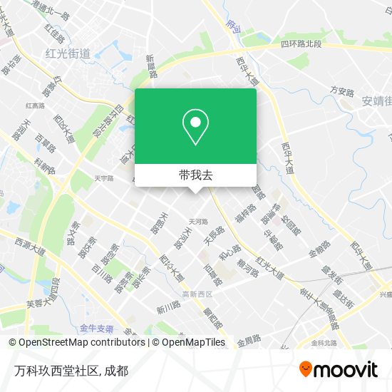 万科玖西堂社区地图