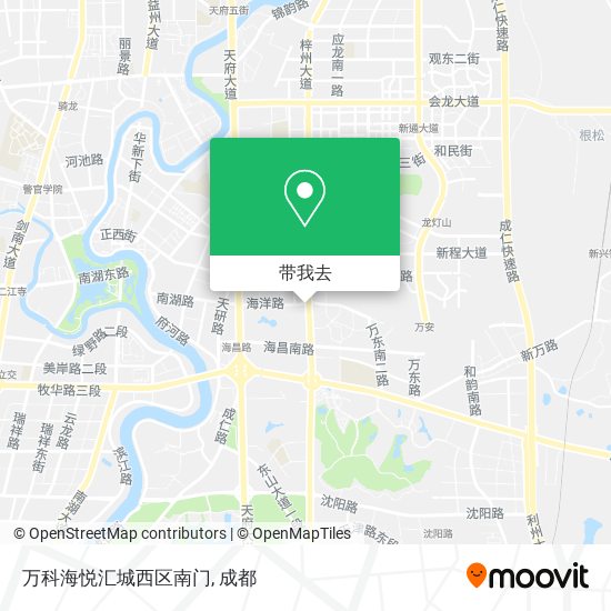 万科海悦汇城西区南门地图