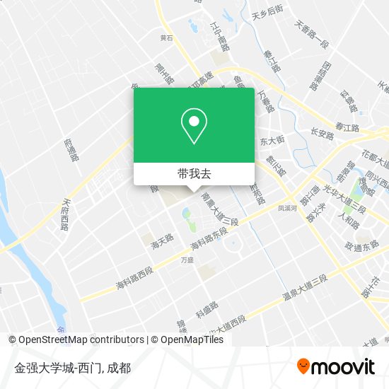 金强大学城-西门地图