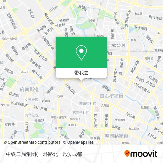 中铁二局集团(一环路北一段)地图