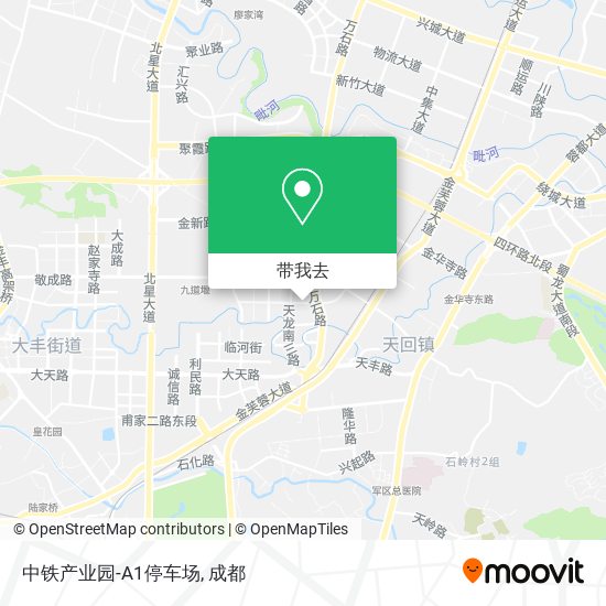 中铁产业园-A1停车场地图