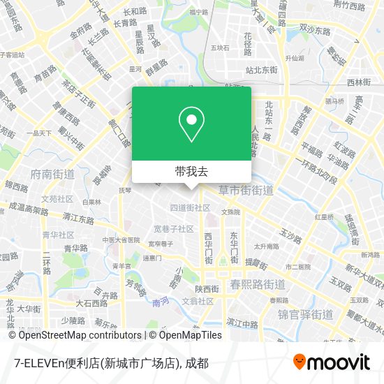 7-ELEVEn便利店(新城市广场店)地图