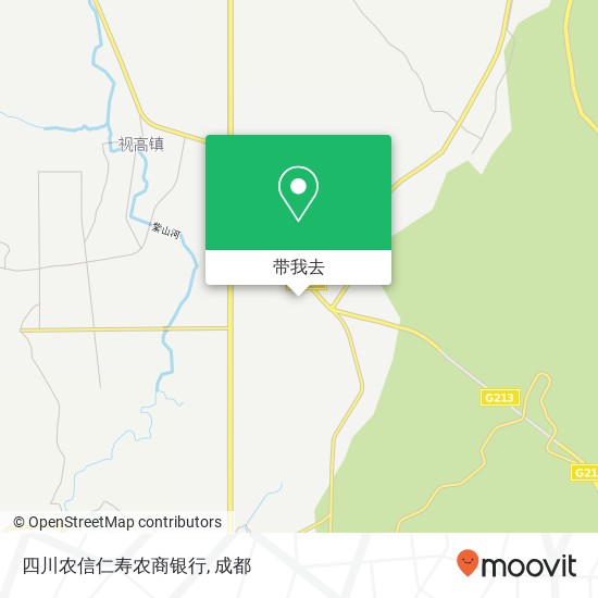 四川农信仁寿农商银行地图