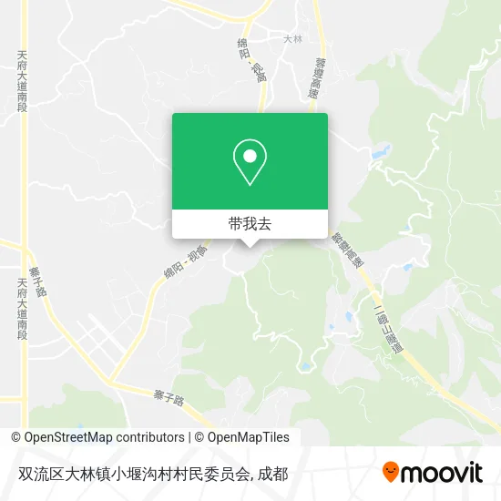 双流区大林镇小堰沟村村民委员会地图