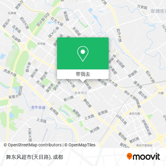 舞东风超市(天目路)地图