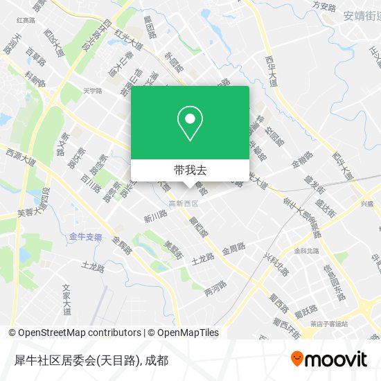 犀牛社区居委会(天目路)地图