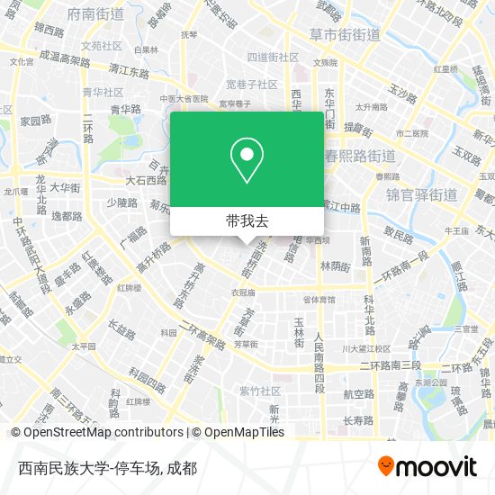 西南民族大学-停车场地图