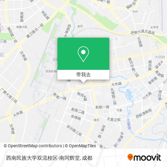 西南民族大学双流校区-南同辉堂地图