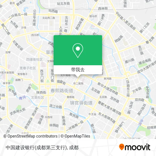 中国建设银行(成都第三支行)地图