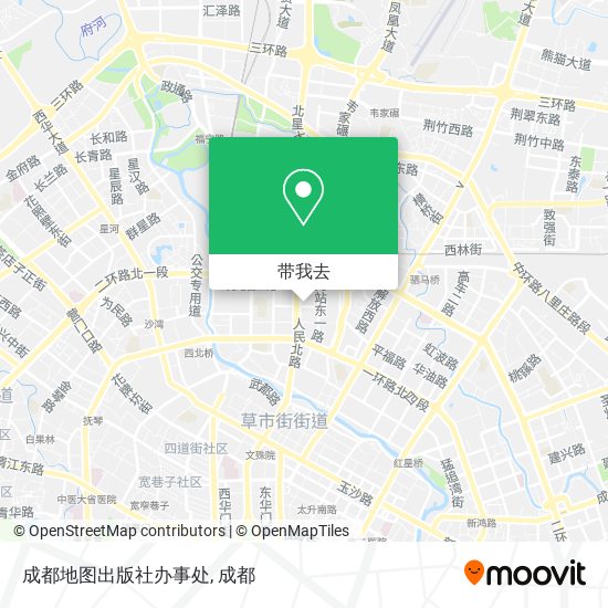成都地图出版社办事处地图