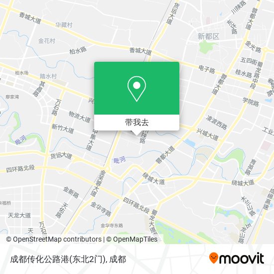 成都传化公路港(东北2门)地图