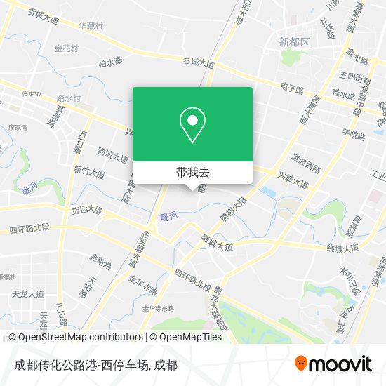 成都传化公路港-西停车场地图