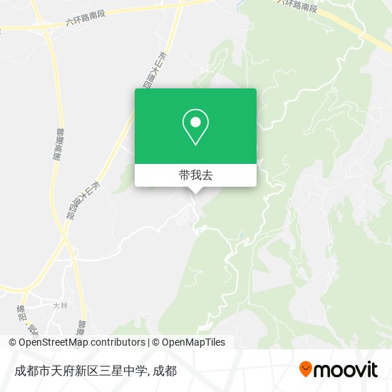 成都市天府新区三星中学地图