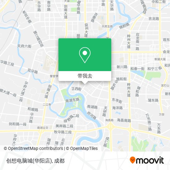创想电脑城(华阳店)地图