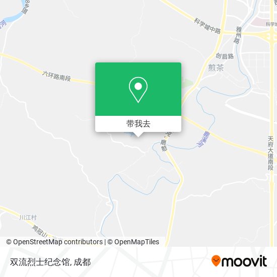 双流烈士纪念馆地图